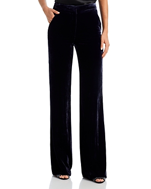 Veronica Beard Cole Wide-leg Twill Trousers In Navy