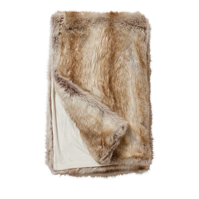 Donna Salyers Fabulous-furs Limited Edition Faux Fur Throw In Blonde Fox