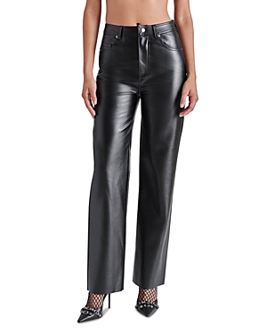 Steve Madden Josie Vegan Leather Pant In Black