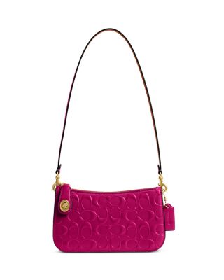 COACH Penn Signature Patent Leather Shoulder Bag | Bloomingdale's