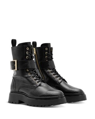 ALLSAINTS Women s Onyx Lace Up Buckled Boots Bloomingdale s