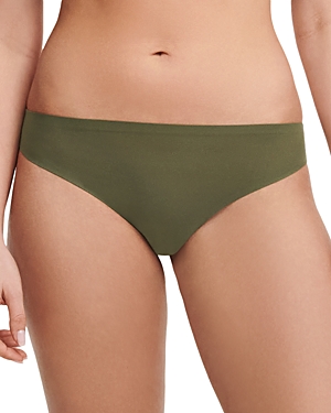 Chantelle Soft Stretch One-size Seamless Thong In Army Khaki