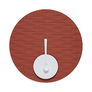 Chilewich Arrow Round Placemat In Paprika