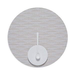 Chilewich Arrow Round Placemat In Porcelain