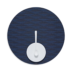 Chilewich Arrow Round Placemat In Sapphire