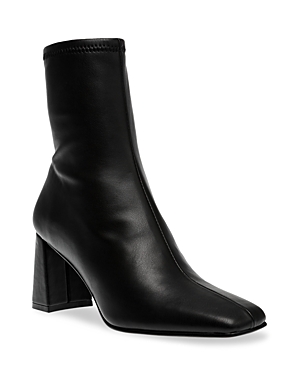 STEVE MADDEN WOMEN'S HARLI SQUARE TOE HIGH HEEL BOOTS