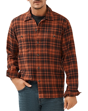 Shop Rodd & Gunn Bryant Park Long Sleeve Shirt In Pumpkin