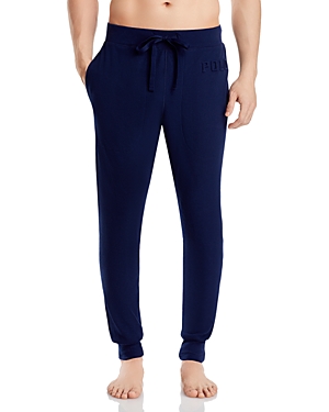 Polo Ralph Lauren Waffle Knit Jogger Pants In Cruise Navy