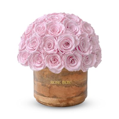 Rose Box NYC - Rustic Classic 35 Rose Half Ball Arrangement