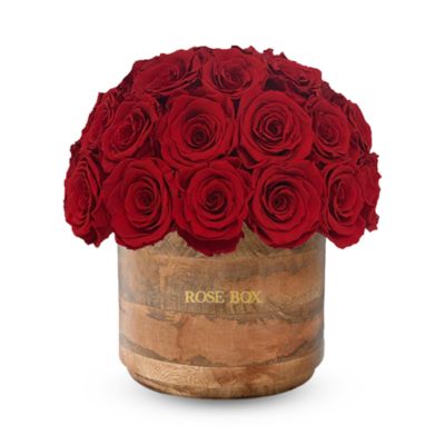 Rose Box Nyc Rustic Classic 35 Rose Half Ball Arrangement