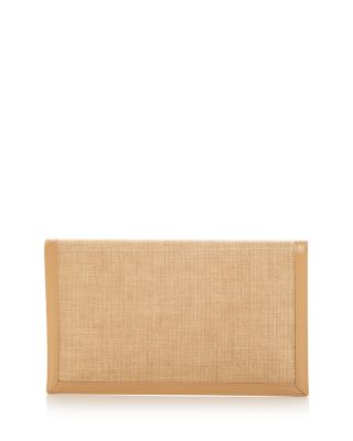  Uptown Clutch In Raffia