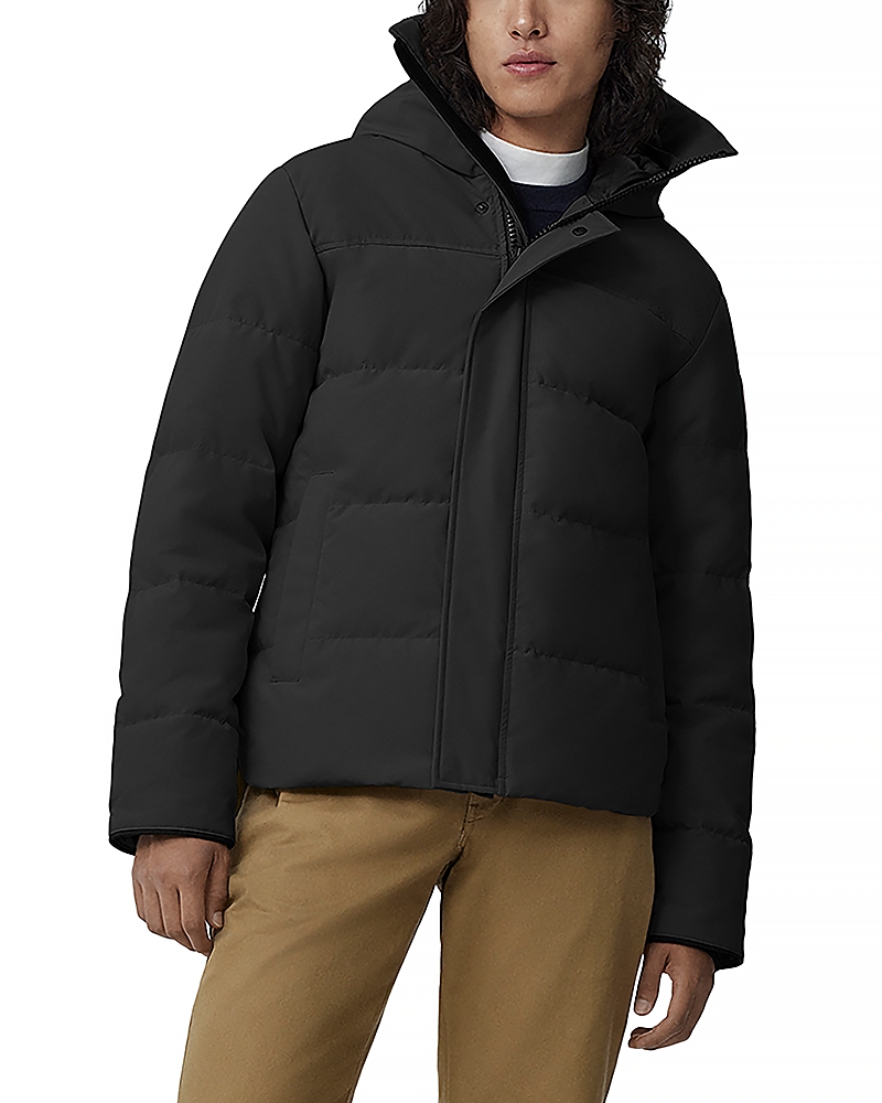 Canada Goose Macmillan Quilted Shell Hooded Down Parka In Black
