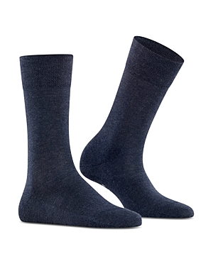 Shop Falke Sensitive London Socks In Navy Mel