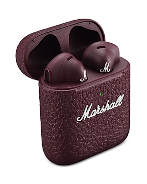 Marshall Minor Iii Bluetooth Earbuds In Burgundy