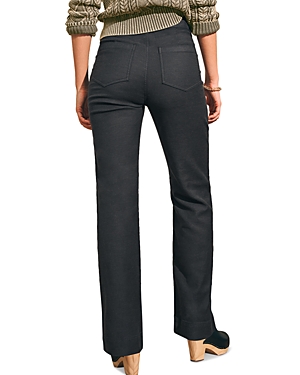 Faherty Stretch Terry Patch Pocket Pants In Washed Black