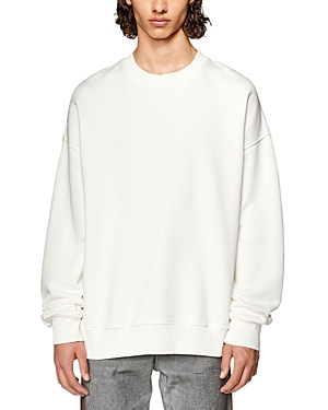 Diesel Strapoval Long Sleeve Graphic Sweatshirt In Ivory