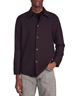 Sandro Joker Minimal Regular Fit Button Down Shirt