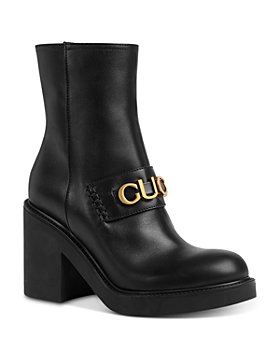 Gucci - Women's Logo Platform High Heel Boots