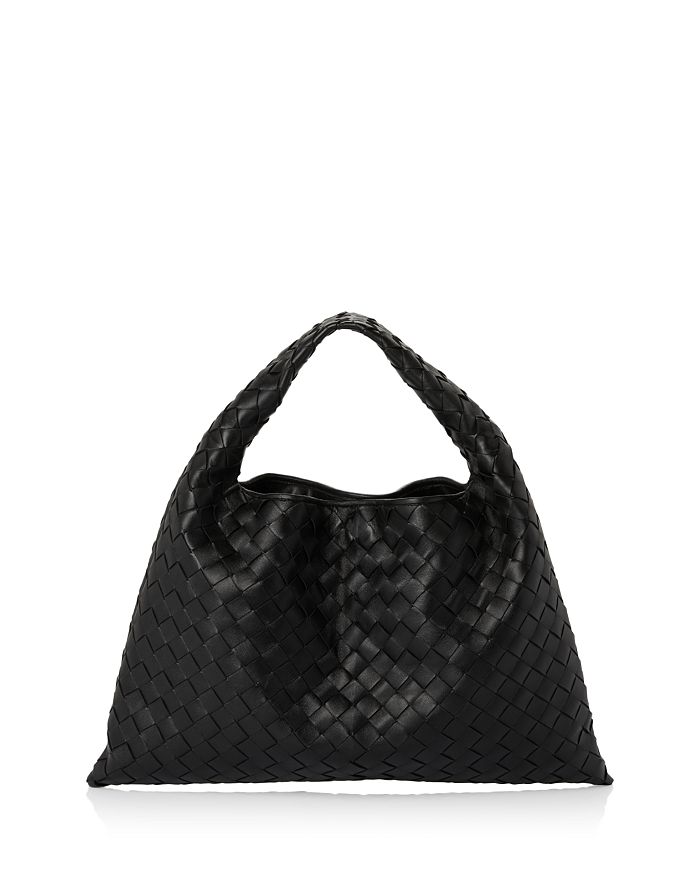 Bottega Veneta Point V Quilted Leather Top-Handle Bag