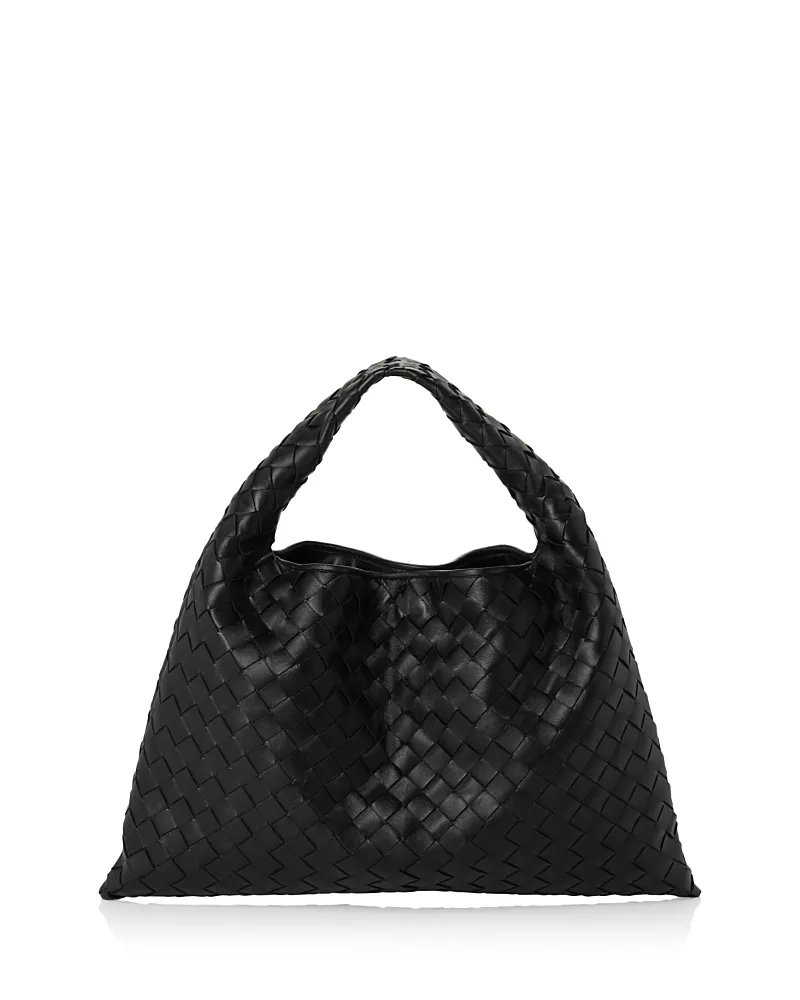 Bottega Veneta Small Hop Intrecciato Leather Shoulder Bag