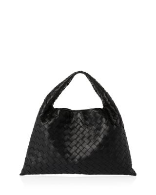 Small Hop Intrecciato Leather Shoulder Bag