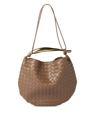 Medium Sardine Intrecciato Leather Shoulder Bag