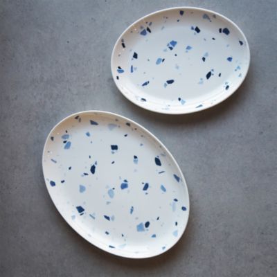 Terrazzo Azzurro 11" Oval Platter