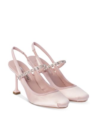 mamelu knotted slingback pumps