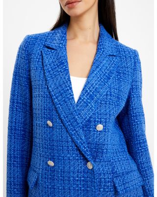 BLUELEA ブルレア Double button tweed jacket Chanel+Double-Breasted+Tweed+
