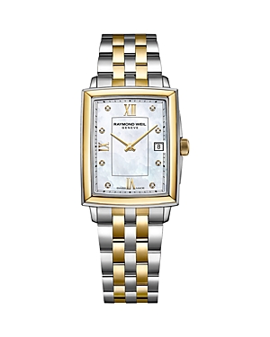 Shop Raymond Weil Toccata Watch, 22.6mm X 28.1mm In Silver/two-tone
