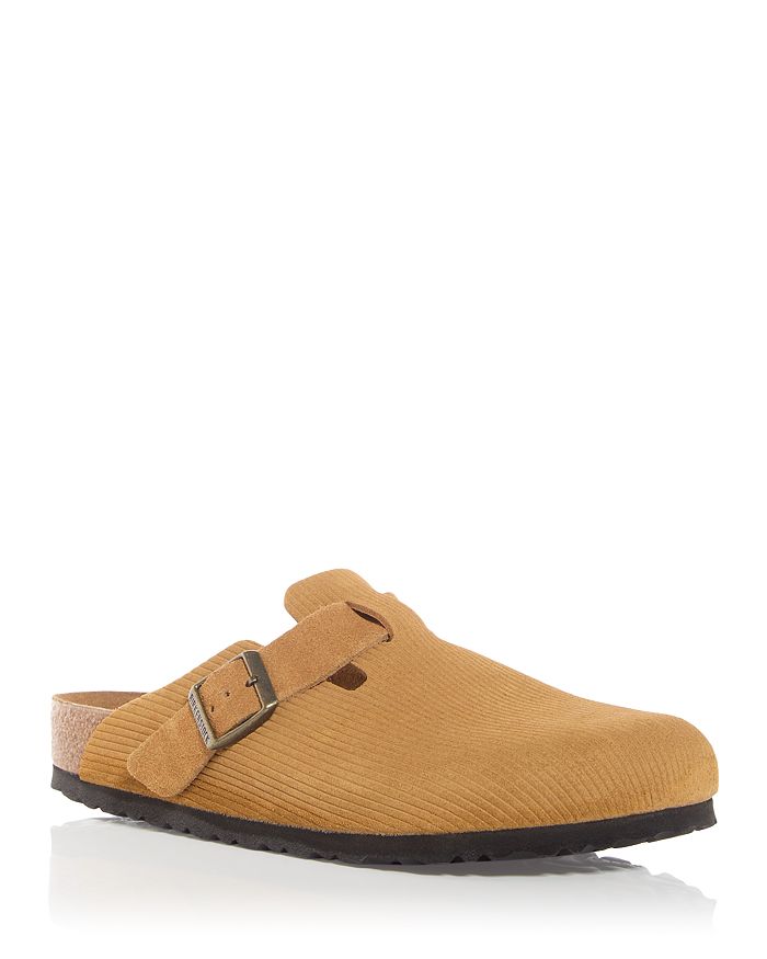 Shop Birkenstock Men's Boston Clogs In Tan