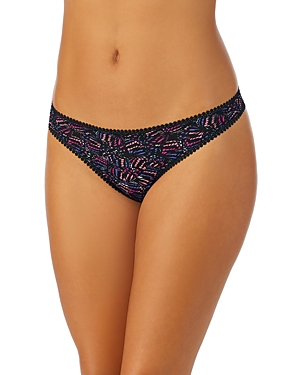 On Gossamer Printed Hipster Thong In Butterfly Effect