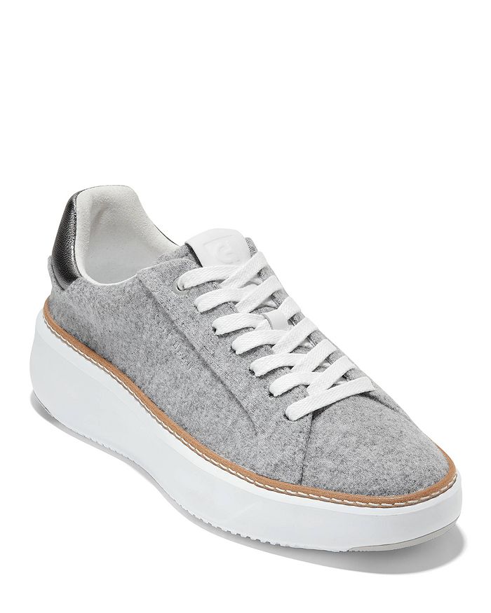 Cole Haan Women's Grandpro Topspin Sneakers In Grey Wool