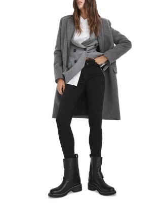 Nina Skinny Ankle Jeans in Black