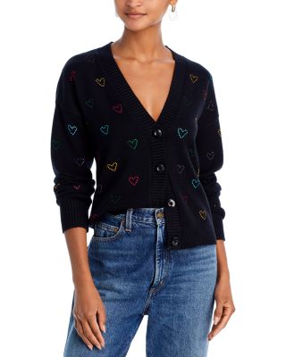 Alice and Olivia love you cardigan heart and added sold beaded lips size small