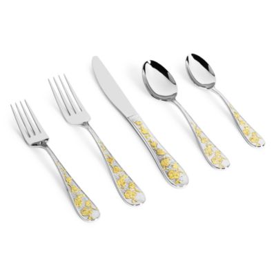 Orchid Gold 5-Piece Flatware Place Setting
