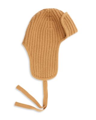 Wool Ribbed Aviator Hat