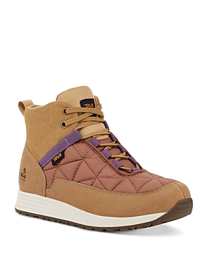 Shop Teva Women's Eember Commute Lace Up Sneakers In Curry/carob Brown