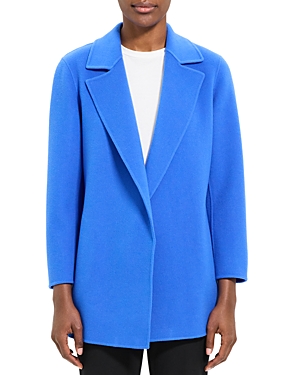 Shop Theory Clairene Double Face Jacket In Seashore