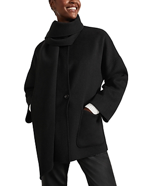 HOBBS LONDON LIMITED COLLECTION HADLEY SCARF COAT
