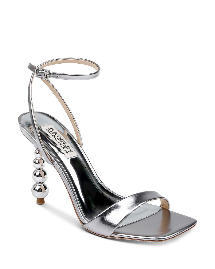 Badgley Mischka Women's Ivette II Ankle Strap Embellished High Heel ...