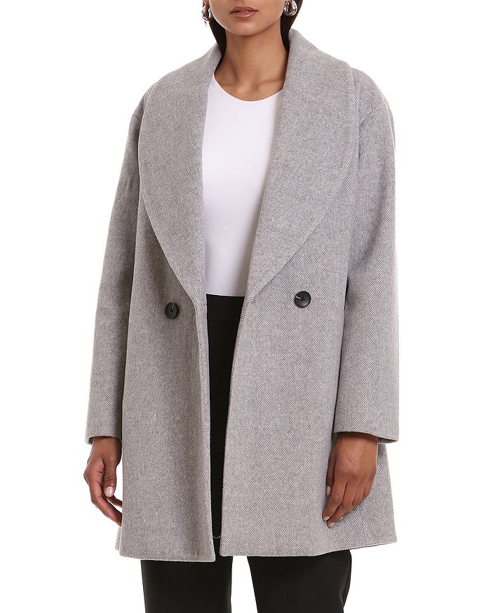 Bagatelle Mid Length Shawl Collar Cocoon Coat | Bloomingdale's