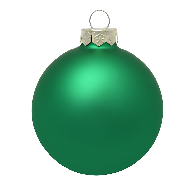 The Whitehurst Company, Llc The Whitehurst Company Ball Ornaments, Set Of 6 In Matte Green