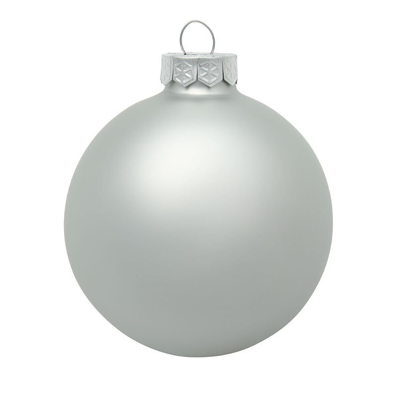 The Whitehurst Company, Llc The Whitehurst Company Ball Ornaments, Set Of 6 In Matte Silver