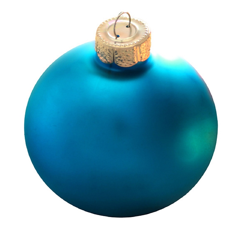 The Whitehurst Company, Llc The Whitehurst Company Ball Ornaments, Set Of 6 In Matte Teal