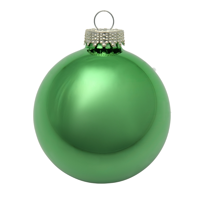 The Whitehurst Company, Llc The Whitehurst Company Ball Ornaments, Set Of 6 In Shiny Green