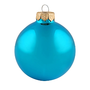 The Whitehurst Company, Llc The Whitehurst Company Ball Ornaments, Set Of 6 In Shiny Teal