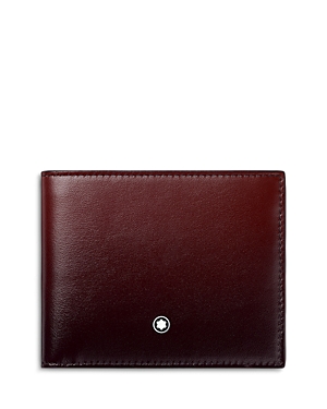 Montblanc Meisterstuck Bifold Wallet In Dark Red