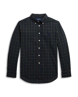 Ralph Lauren Boys' Plaid Poplin Shirt Big Kid Bloomingdale's