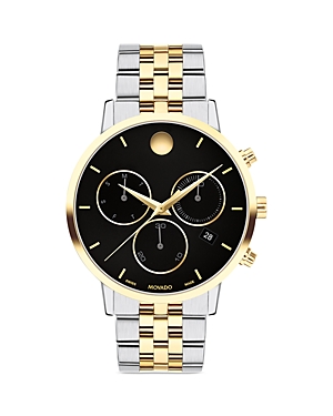 Shop Movado Museum Classic Chronograph, 42mm In Black/two-tone